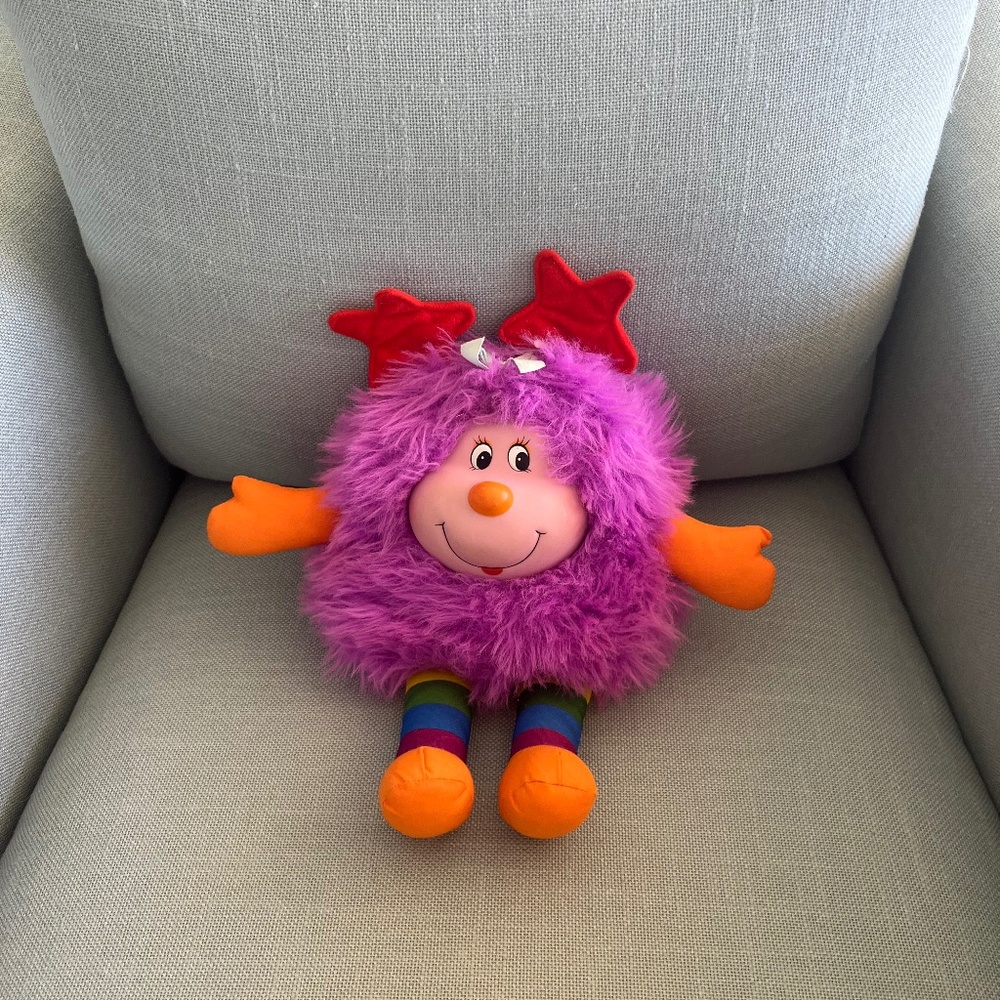 Vintage 1983 Rainbow Brite Purple Sprite Plush Doll Hallmark Bright Purple